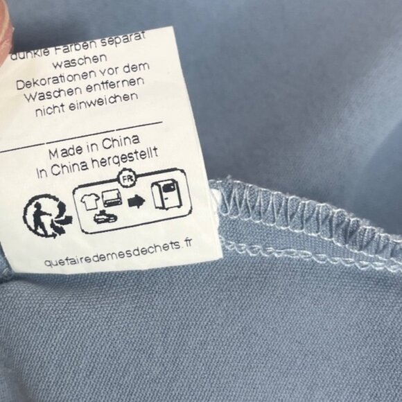 Hanna Nikole Tunic Top Womens Plus Size 22W Blue New Crochet Vneck - Picture 8 of 8